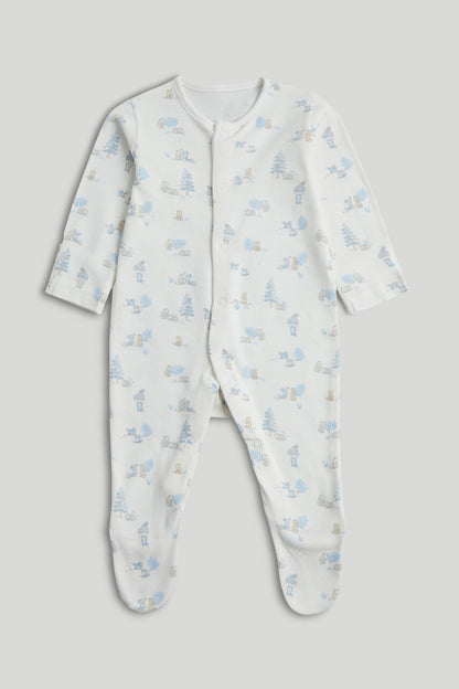 3 Pack My First Blue Sleepsuits