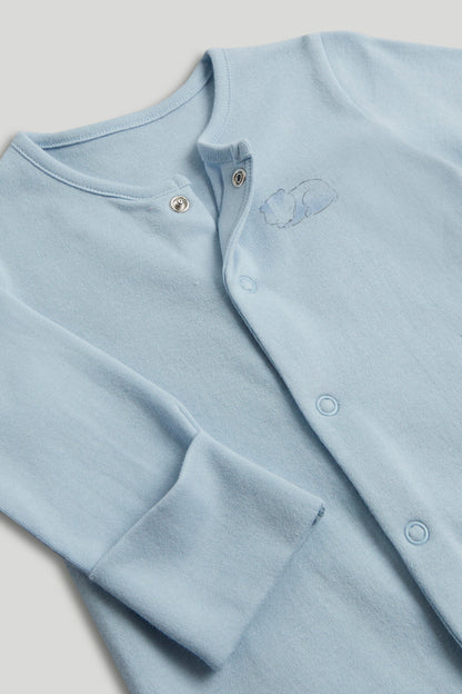 3 Pack My First Blue Sleepsuits