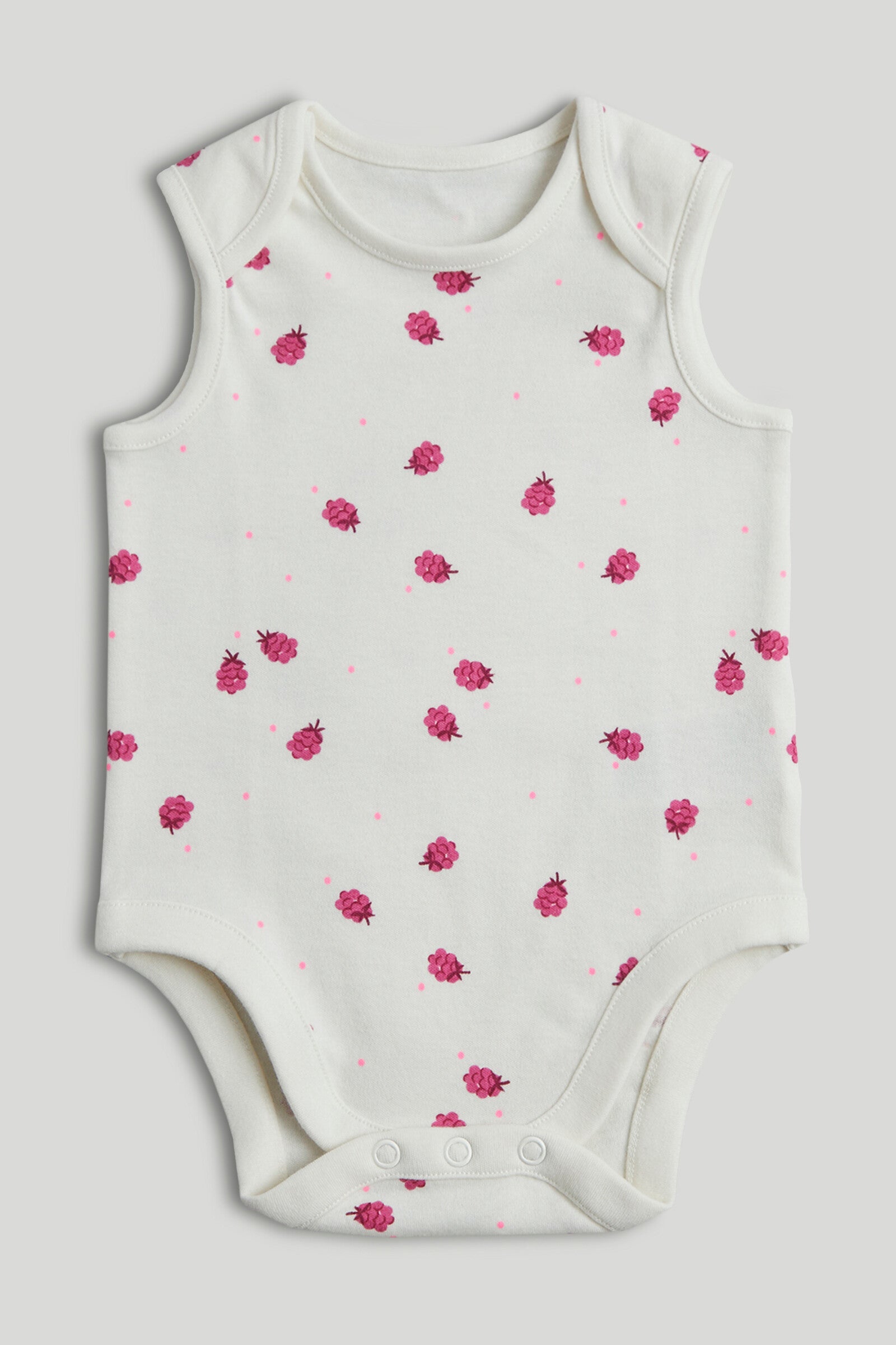 5 Pack Raspberry Sleeveless Bodysuits