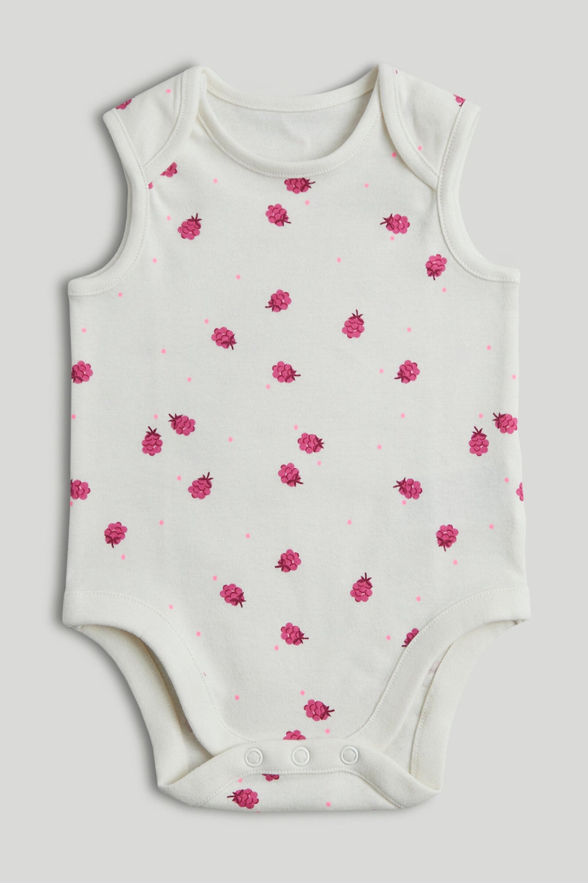 5 Pack Raspberry Sleeveless Bodysuits