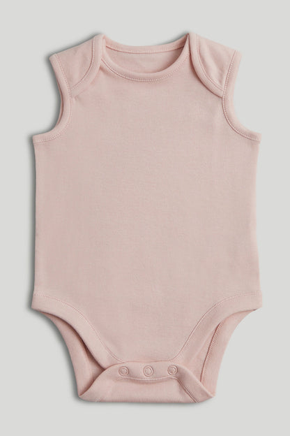 5 Pack Raspberry Sleeveless Bodysuits