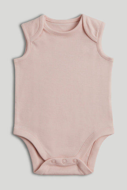 5 Pack Raspberry Sleeveless Bodysuits