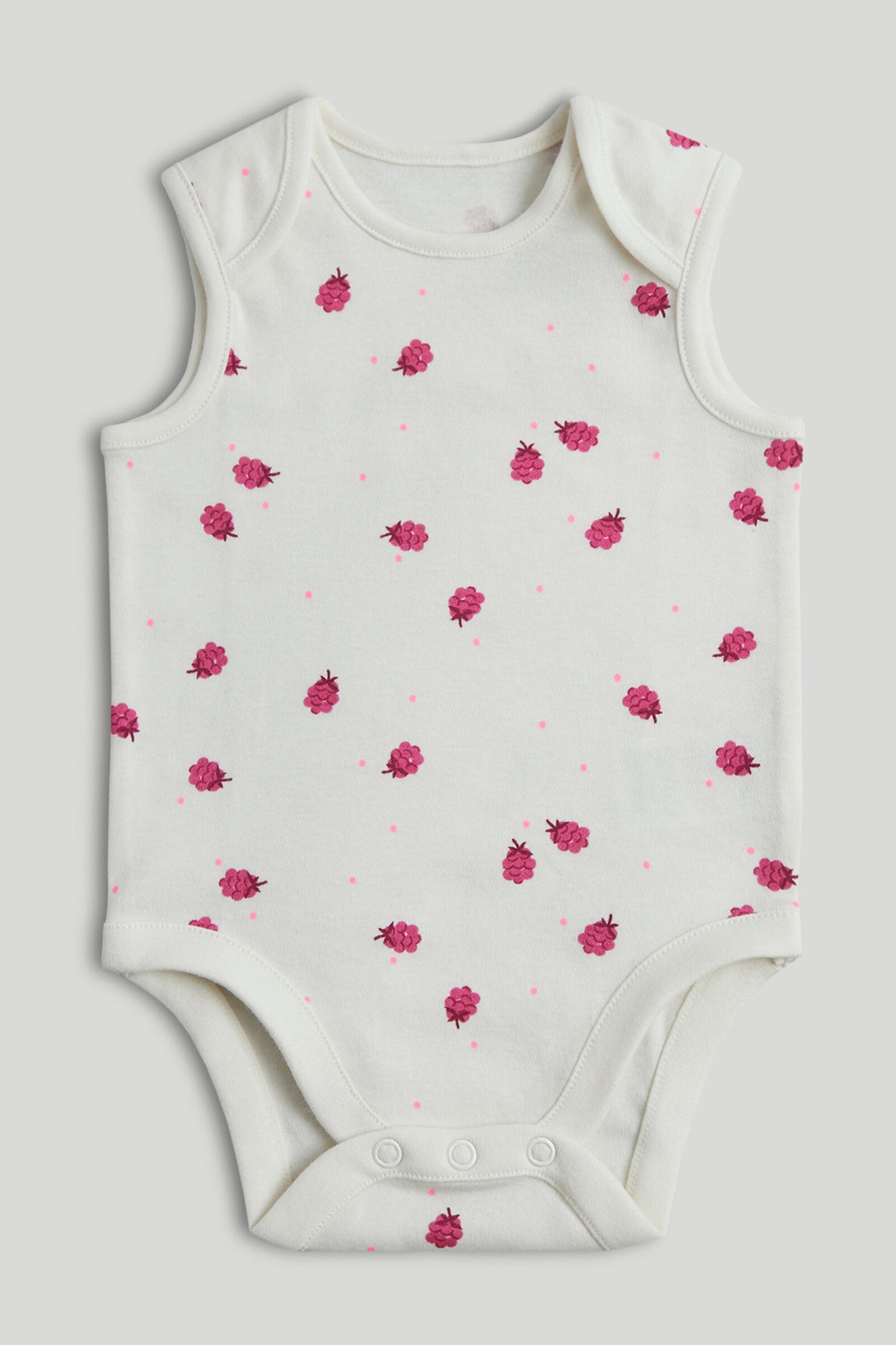 5 Pack Raspberry Sleeveless Bodysuits