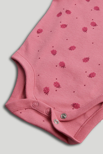 5 Pack Raspberry Sleeveless Bodysuits