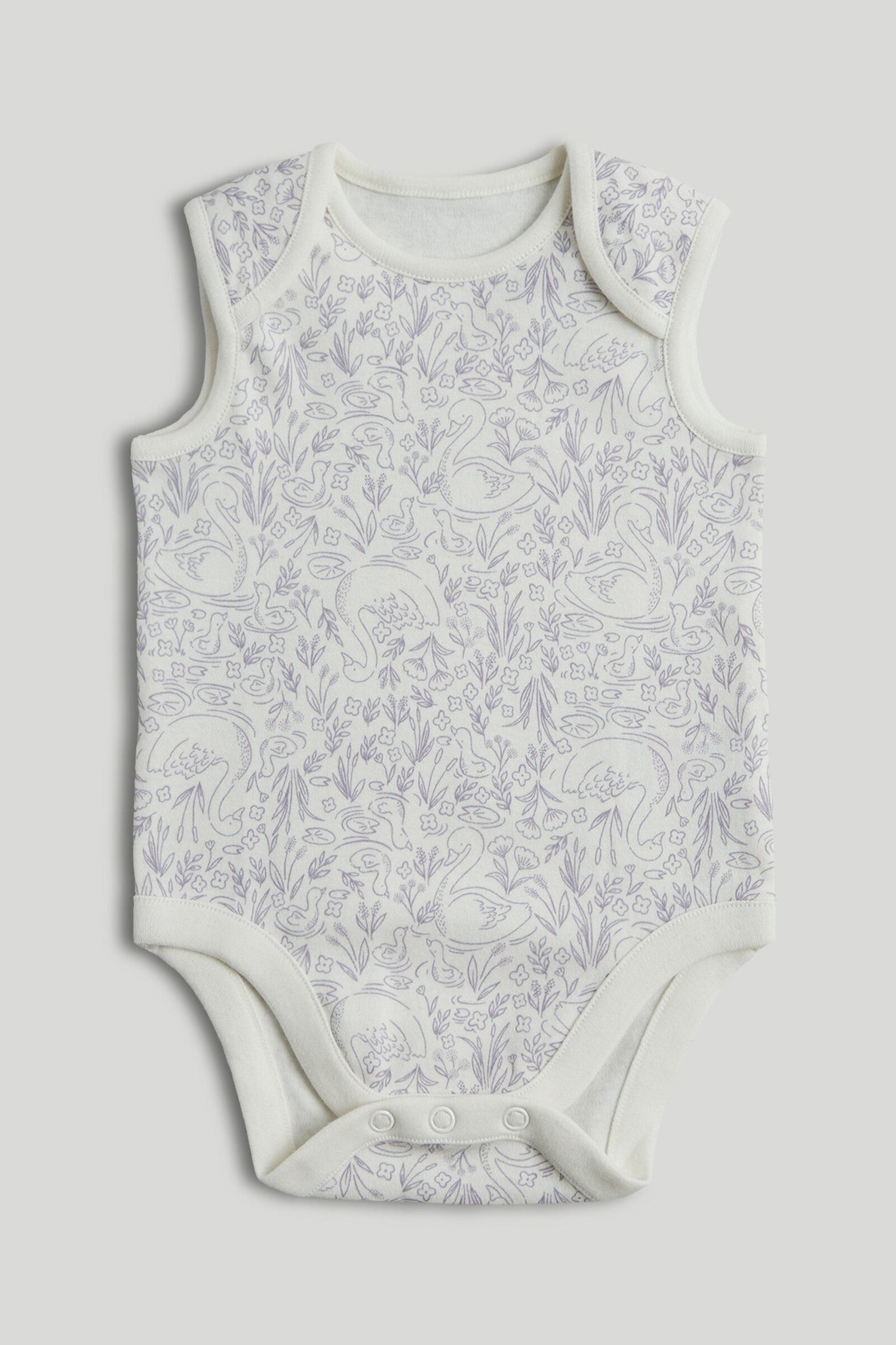 5 Pack Swan Sleeveless Bodysuits