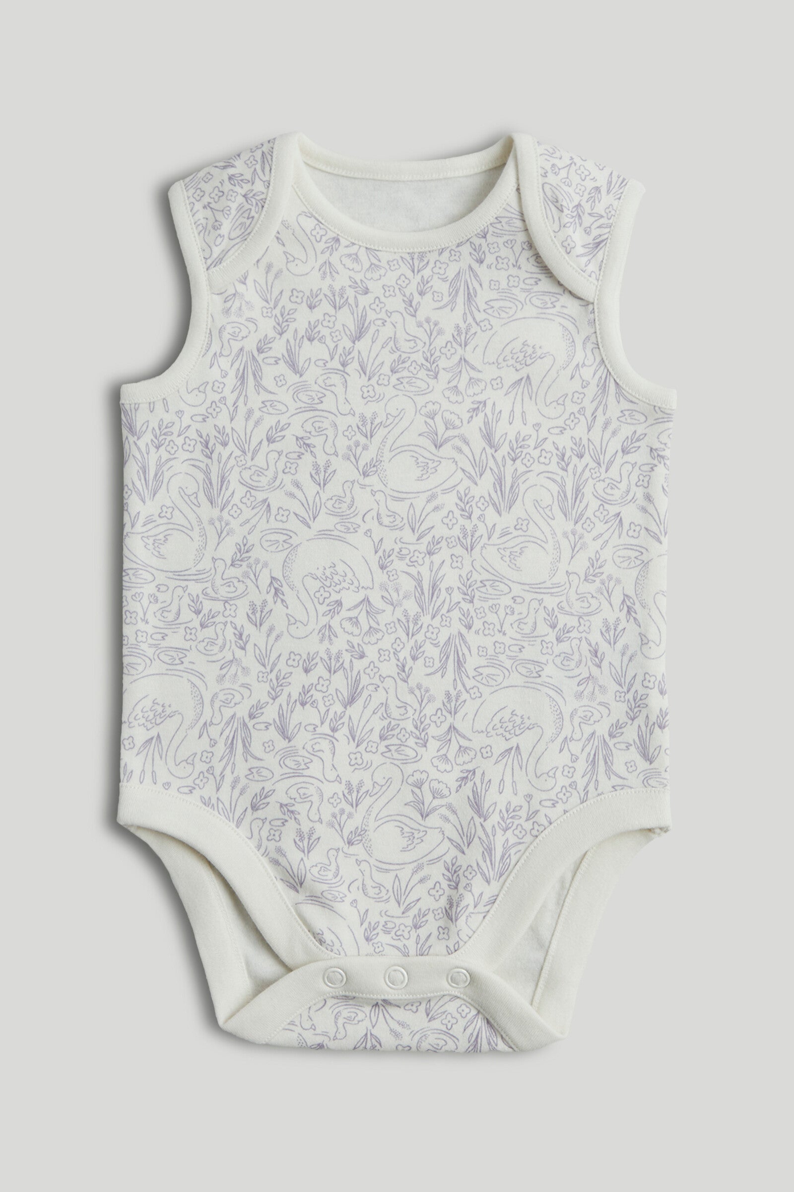 5 Pack Swan Sleeveless Bodysuits