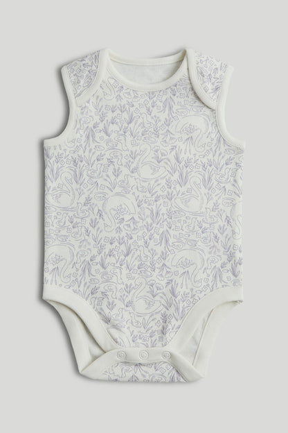 5 Pack Swan Sleeveless Bodysuits