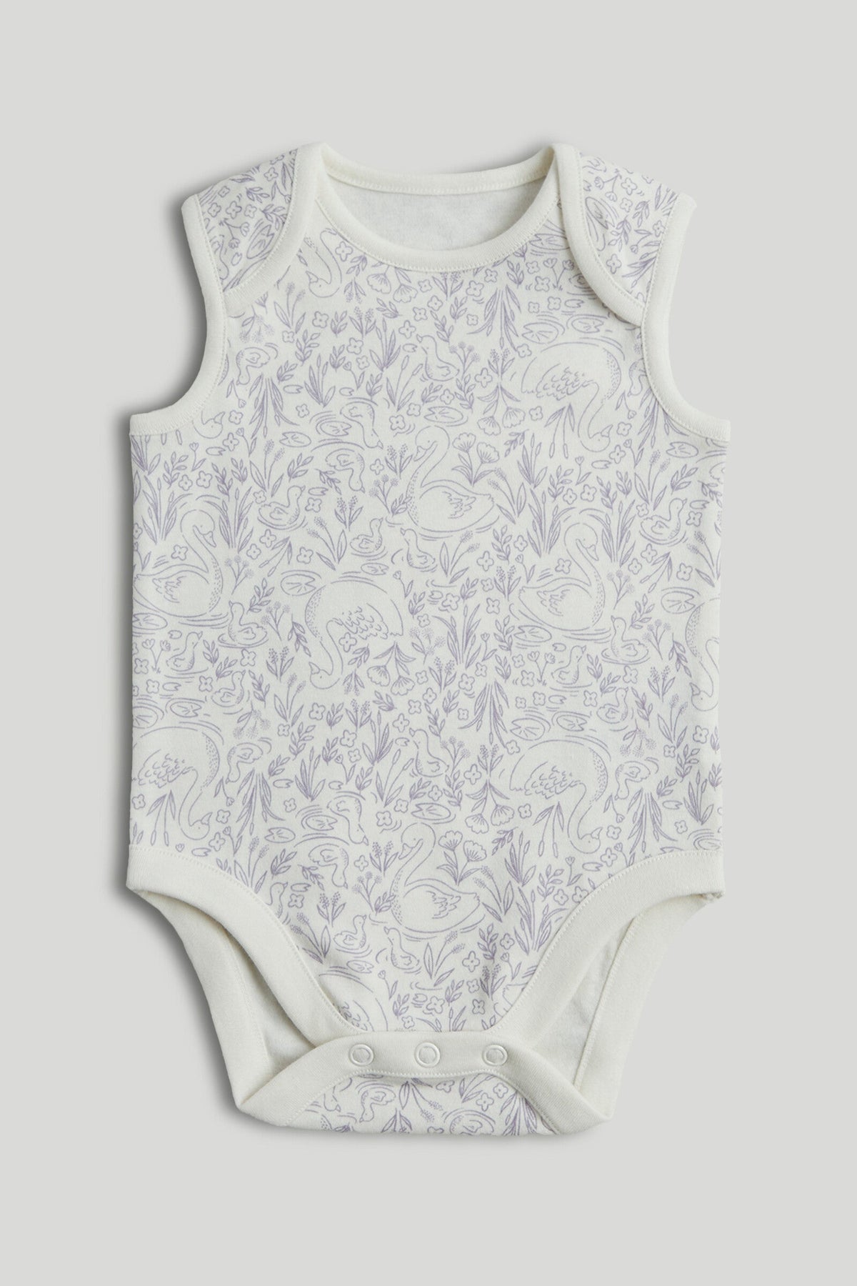 5 Pack Swan Sleeveless Bodysuits
