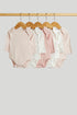 5 Pack My First Long-Sleeved Bodysuits - Pink / Up to 1 Month