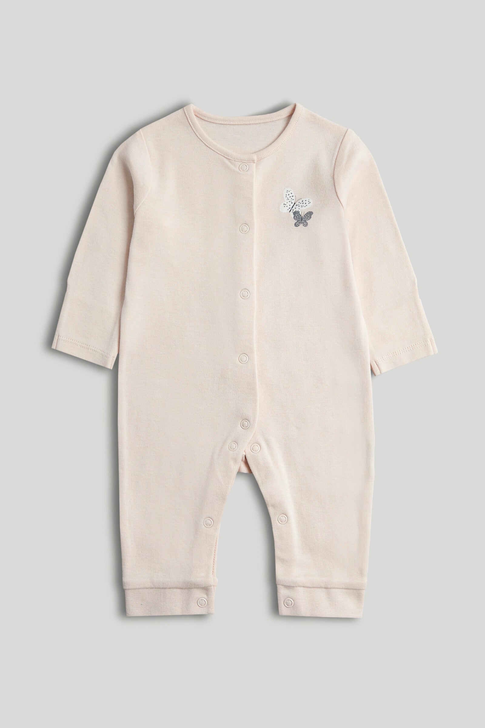 3 Pack Butterfly Footless Sleepsuits