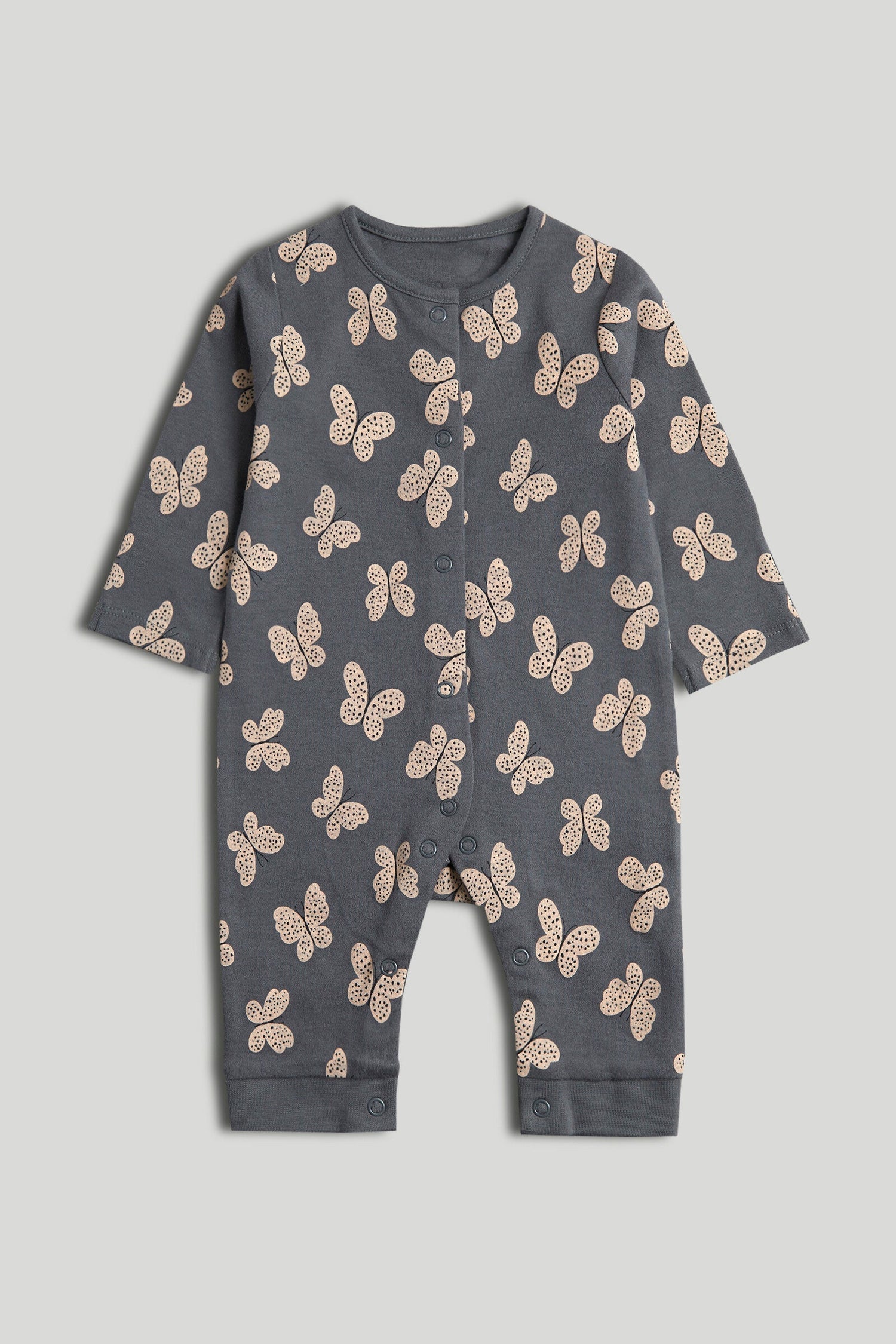 3 Pack Butterfly Footless Sleepsuits