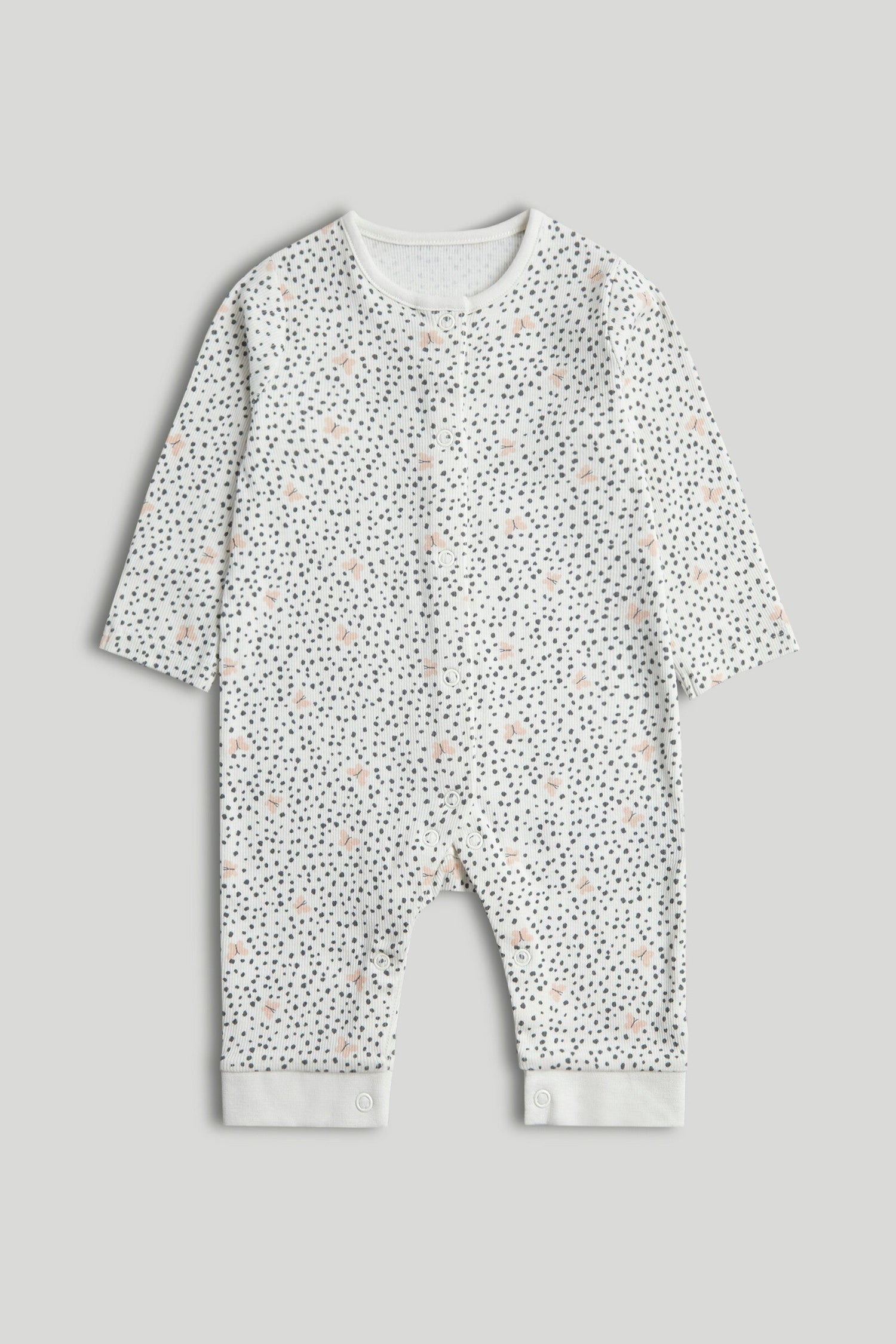3 Pack Butterfly Footless Sleepsuits