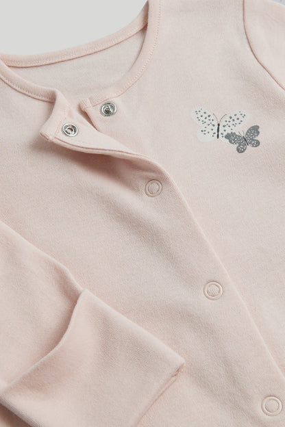 3 Pack Butterfly Footless Sleepsuits