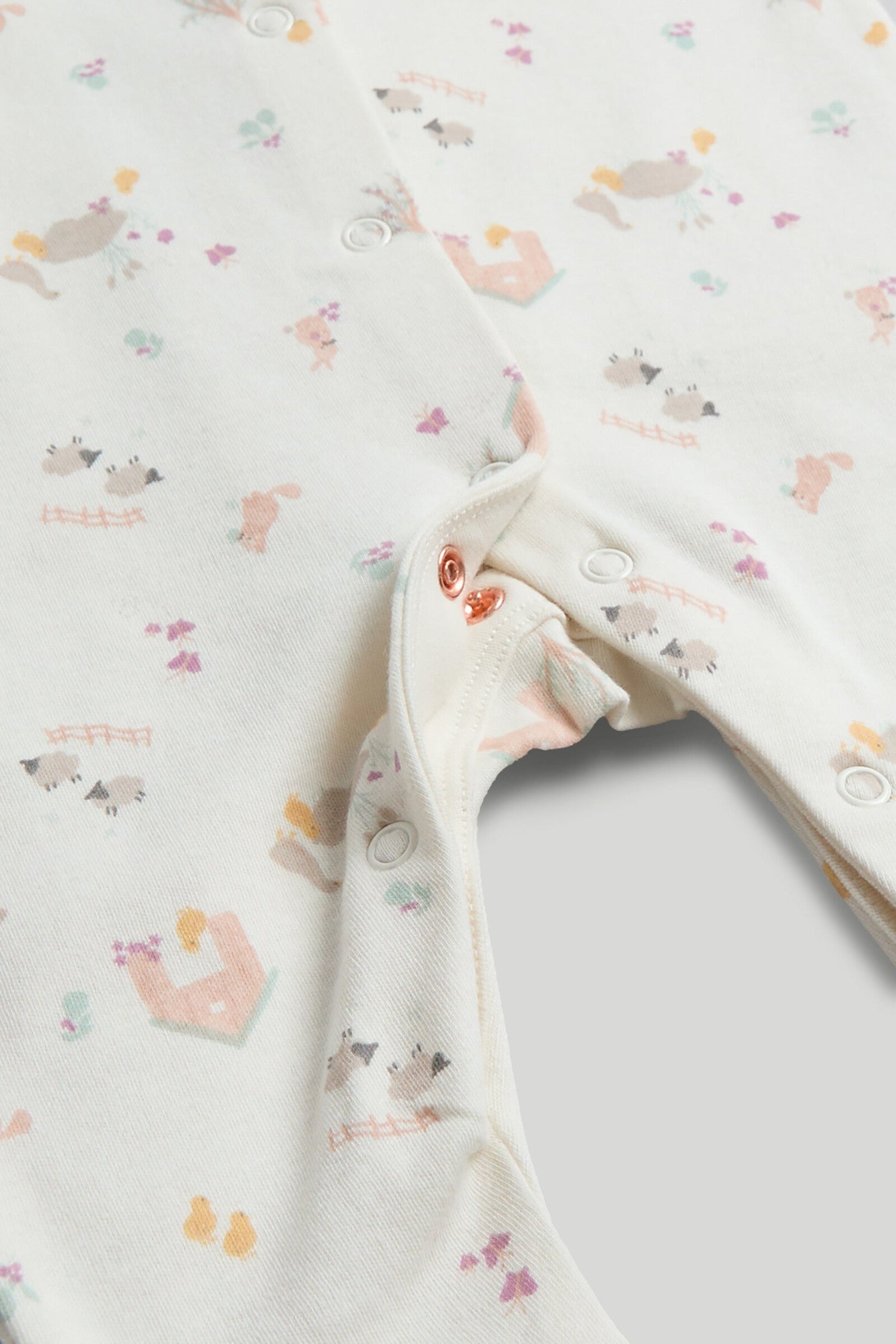 3 Pack Pear Sleepsuits
