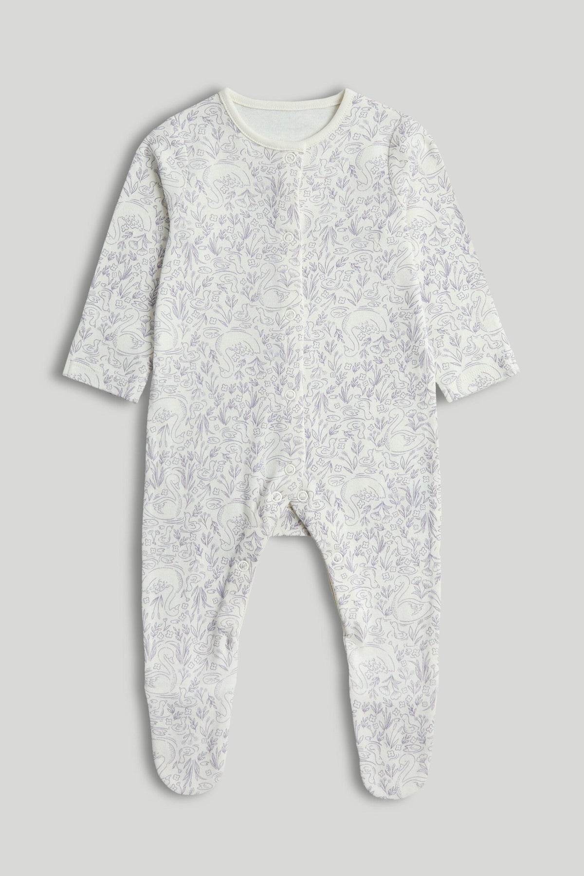 3 Pack Swan Sleepsuits