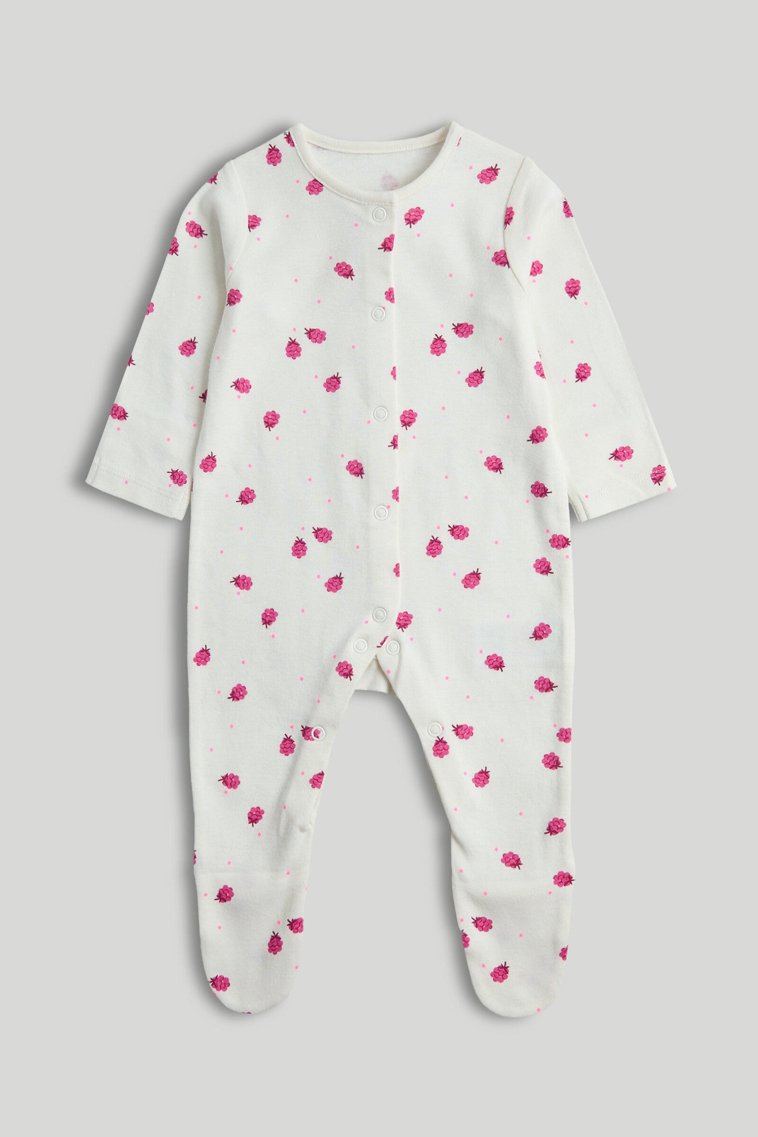 3 Pack Raspberry Sleepsuits