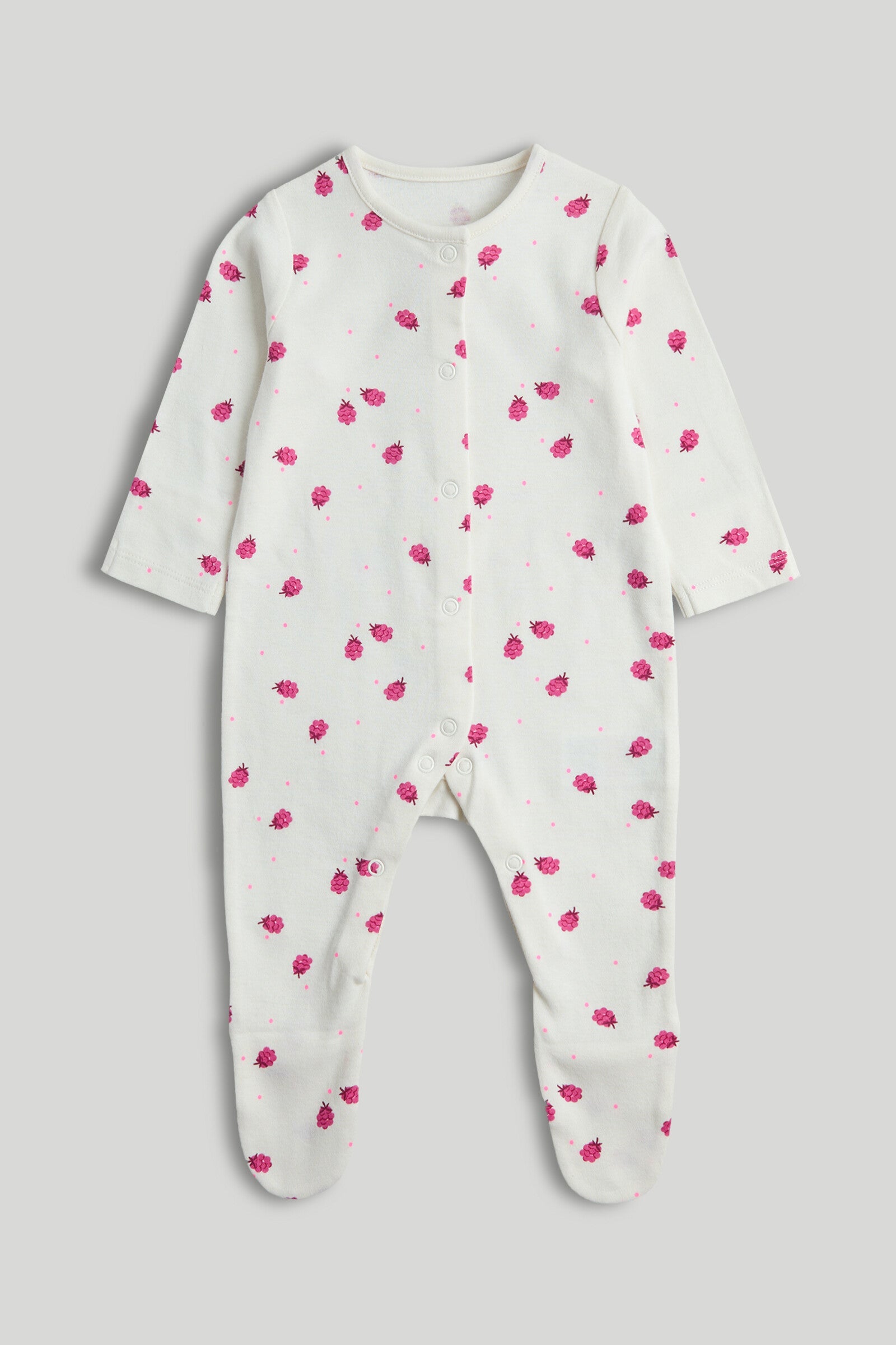 3 Pack Raspberry Sleepsuits