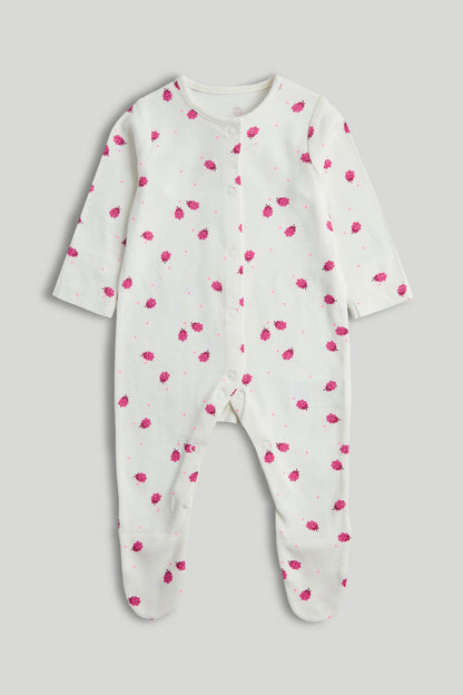 3 Pack Raspberry Sleepsuits