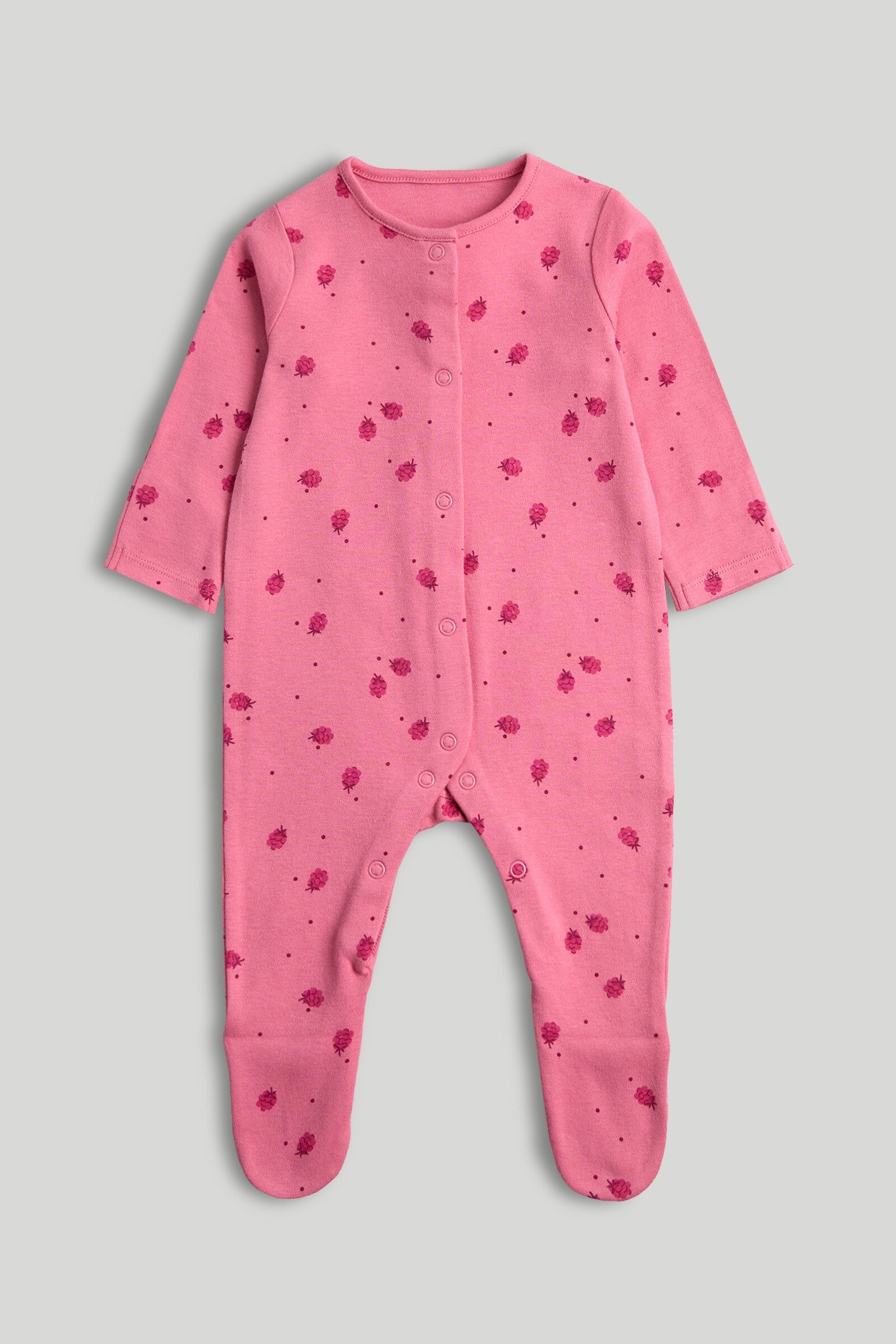 3 Pack Raspberry Sleepsuits