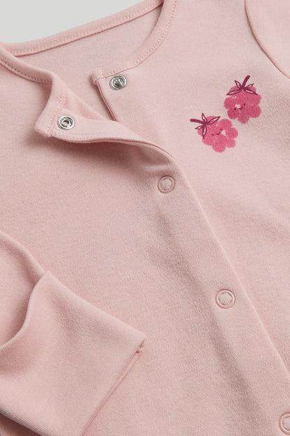 3 Pack Raspberry Sleepsuits