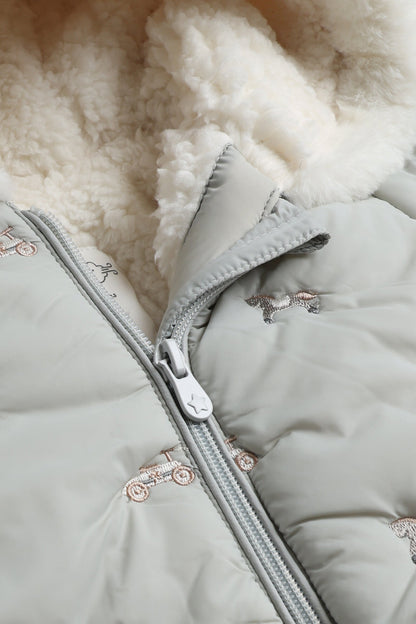 Green Embroidered Coat
