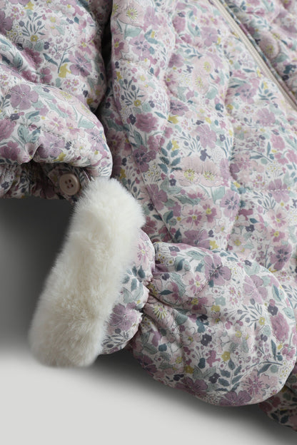 Floral Quilted Snowsuit