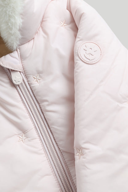 Pink Quilted Coat