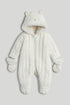 Cream Quilted Snowsuit - Beige / Up to 1 Month