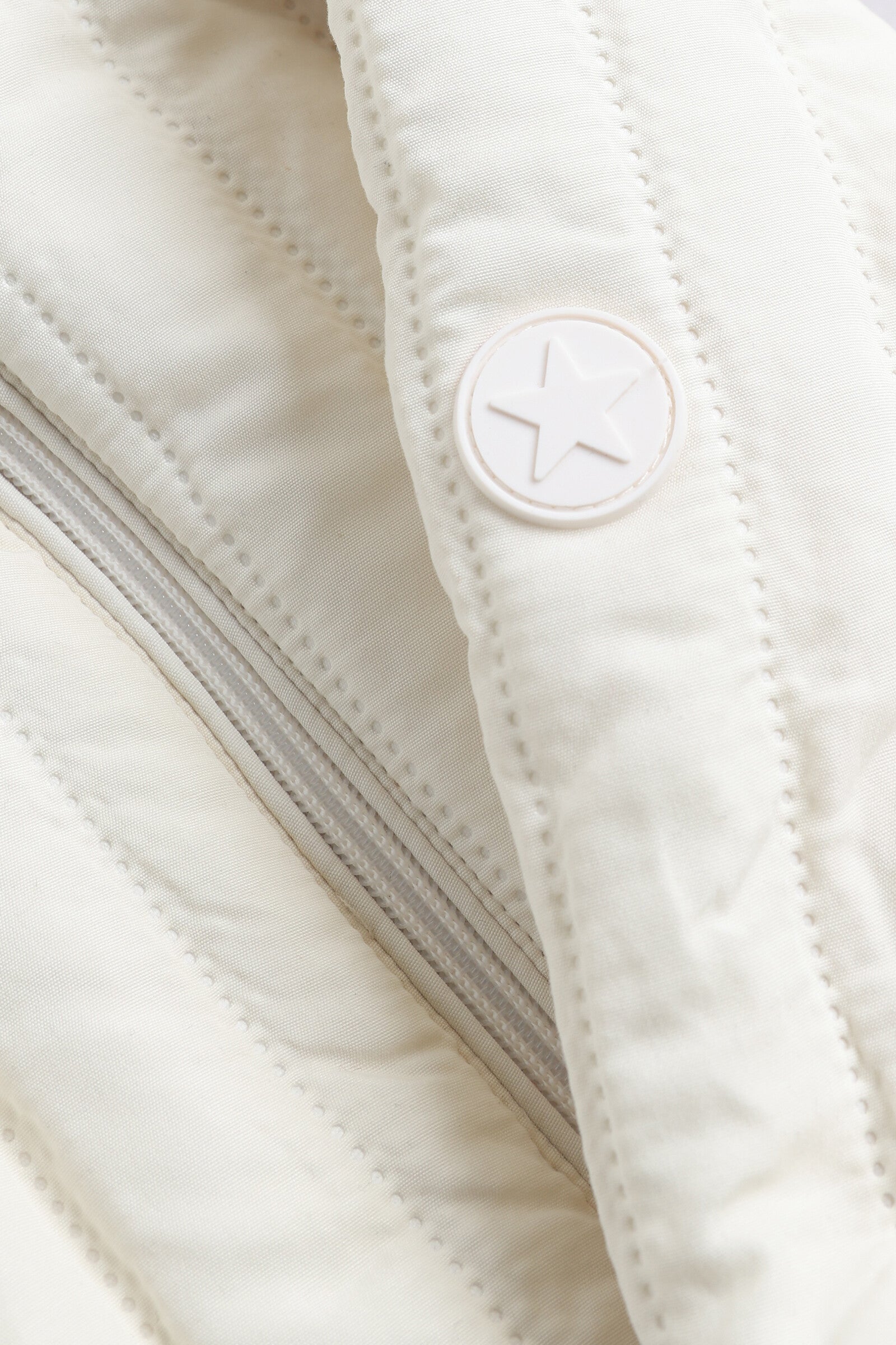 Cream Quilted Snowsuit