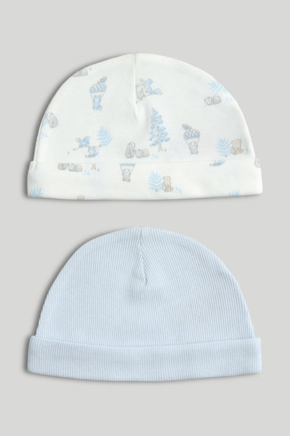2 Pack My First Blue Baby Hats - Multicolor / 6-12 Months