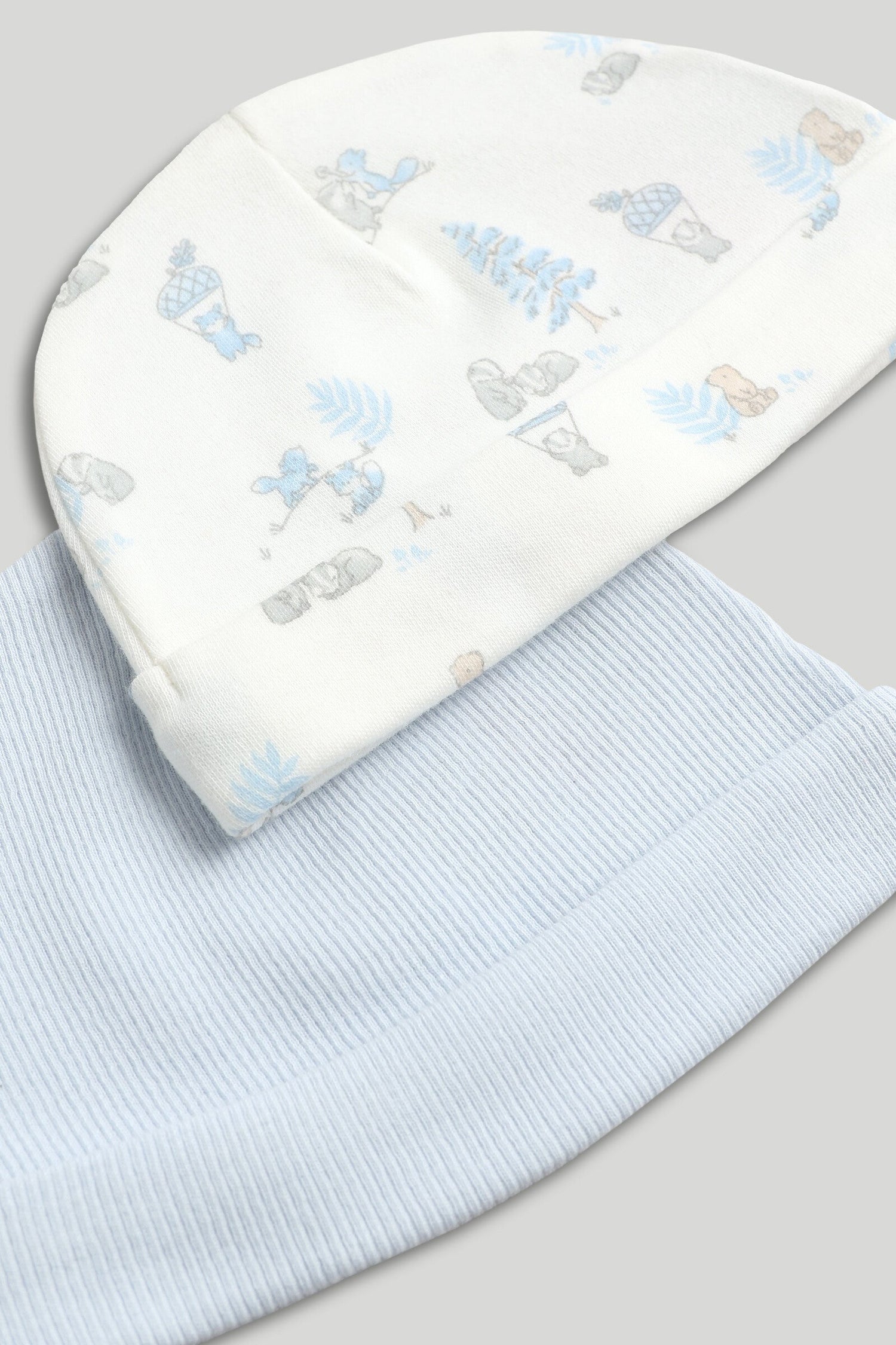 2 Pack My First Blue Baby Hats