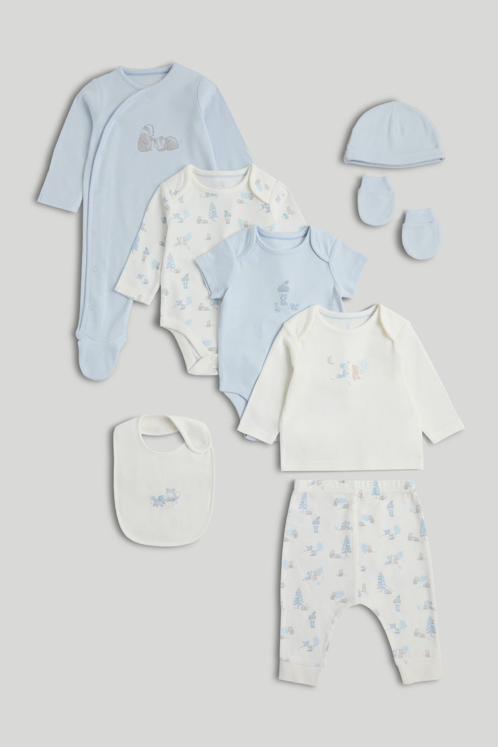 My First 8-Piece Outfit Gift Set - Multicolor / Up to 1 Month