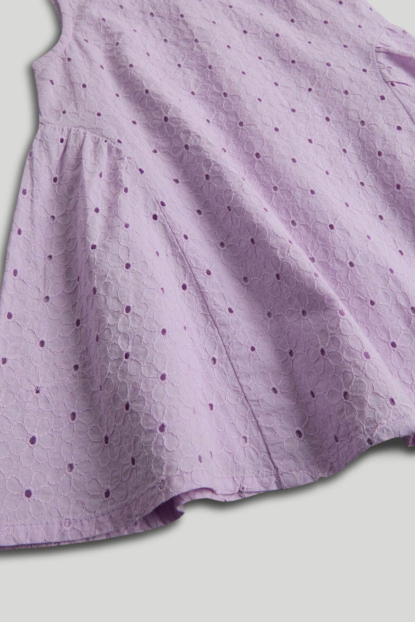 Purple Broderie Dress
