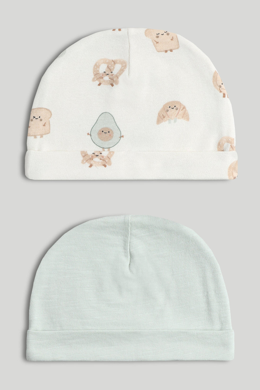 2 Pack My First Baby Hats - Multicolor / 1-3 Months