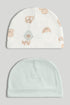 2 Pack My First Baby Hats - Multicolor / 1-3 Months
