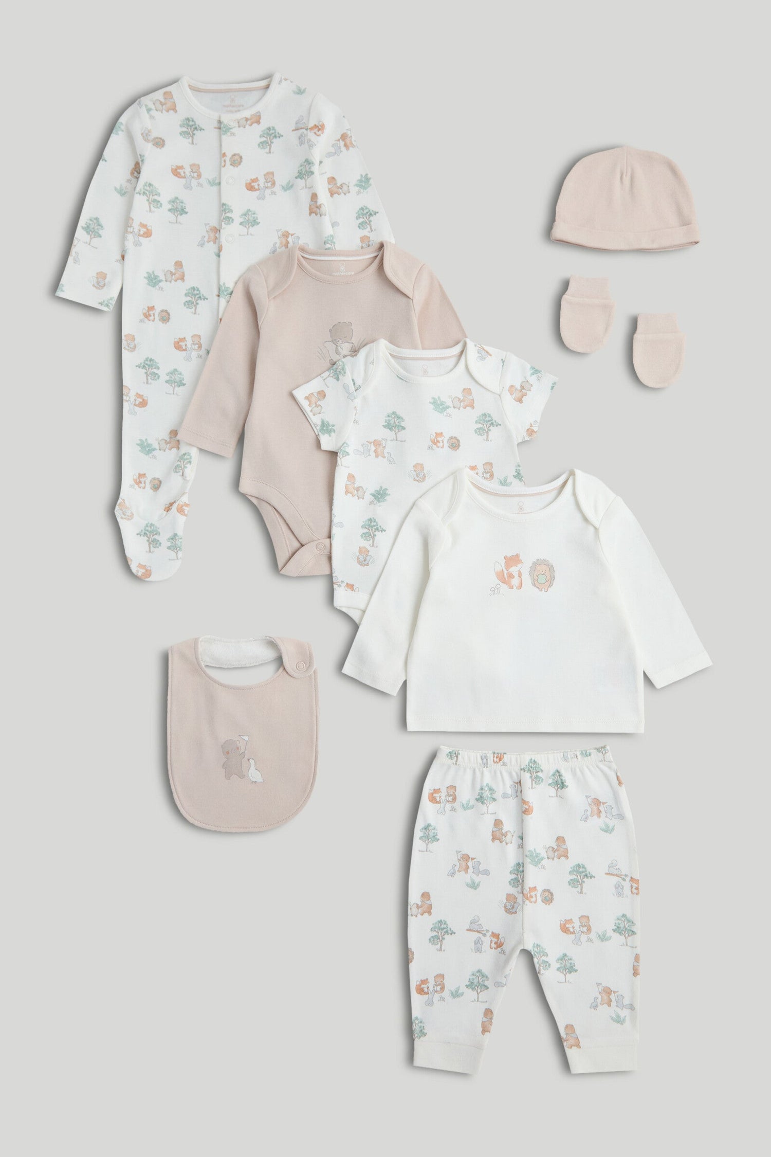 My First 8-Piece Outfit Gift Set - Multicolor / Up to 1 Month
