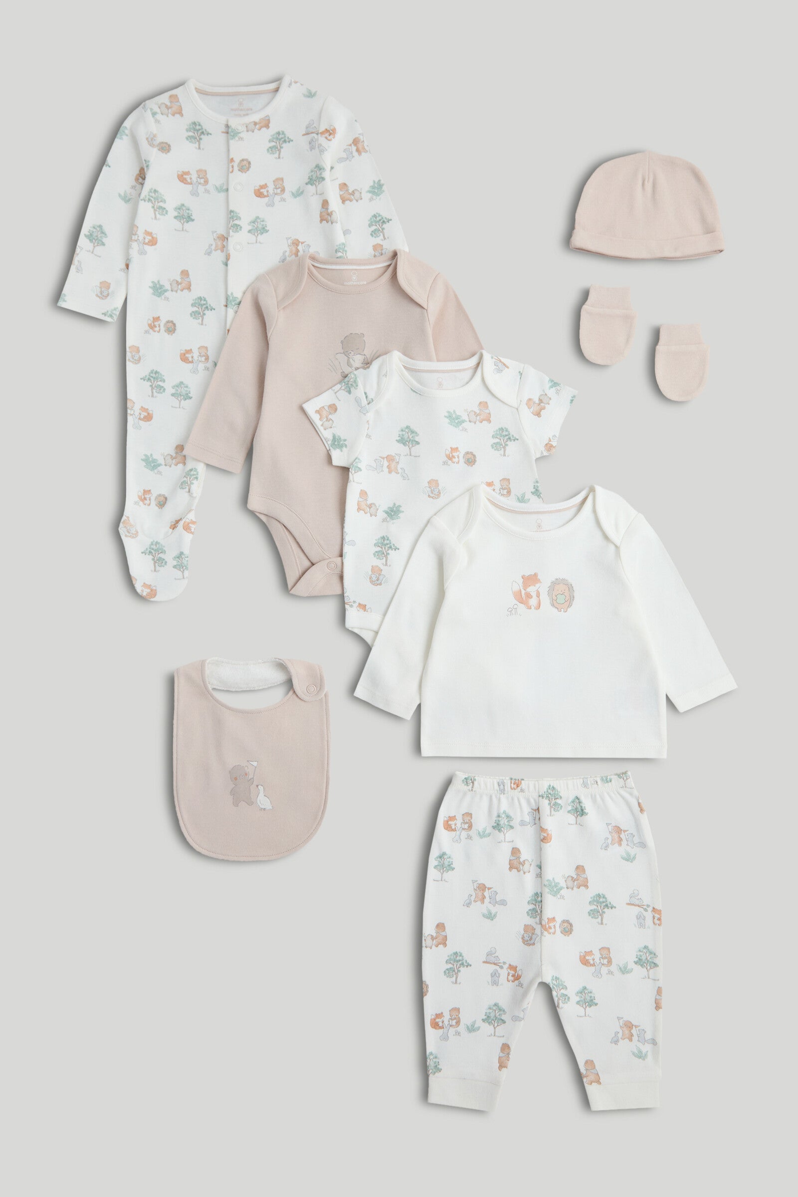 My First 8-Piece Outfit Gift Set - Multicolor / Up to 1 Month