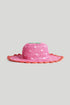 Pink Strawberry Crochet Hat - Pink / 1-3 Years