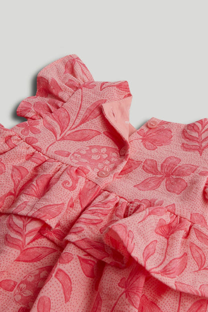 Pink Dress, Knickers and Cardigan Outfit