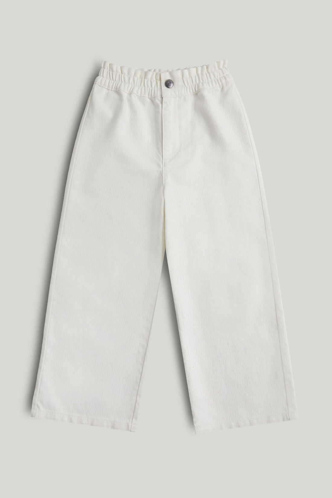 Wide Leg Cotton Jeans - Blue / 9-10 Years