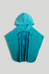 Ombre Towelling Poncho - Green / 8-10 Years