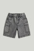 Grey Denim Shorts - Grey / 9-10 Years