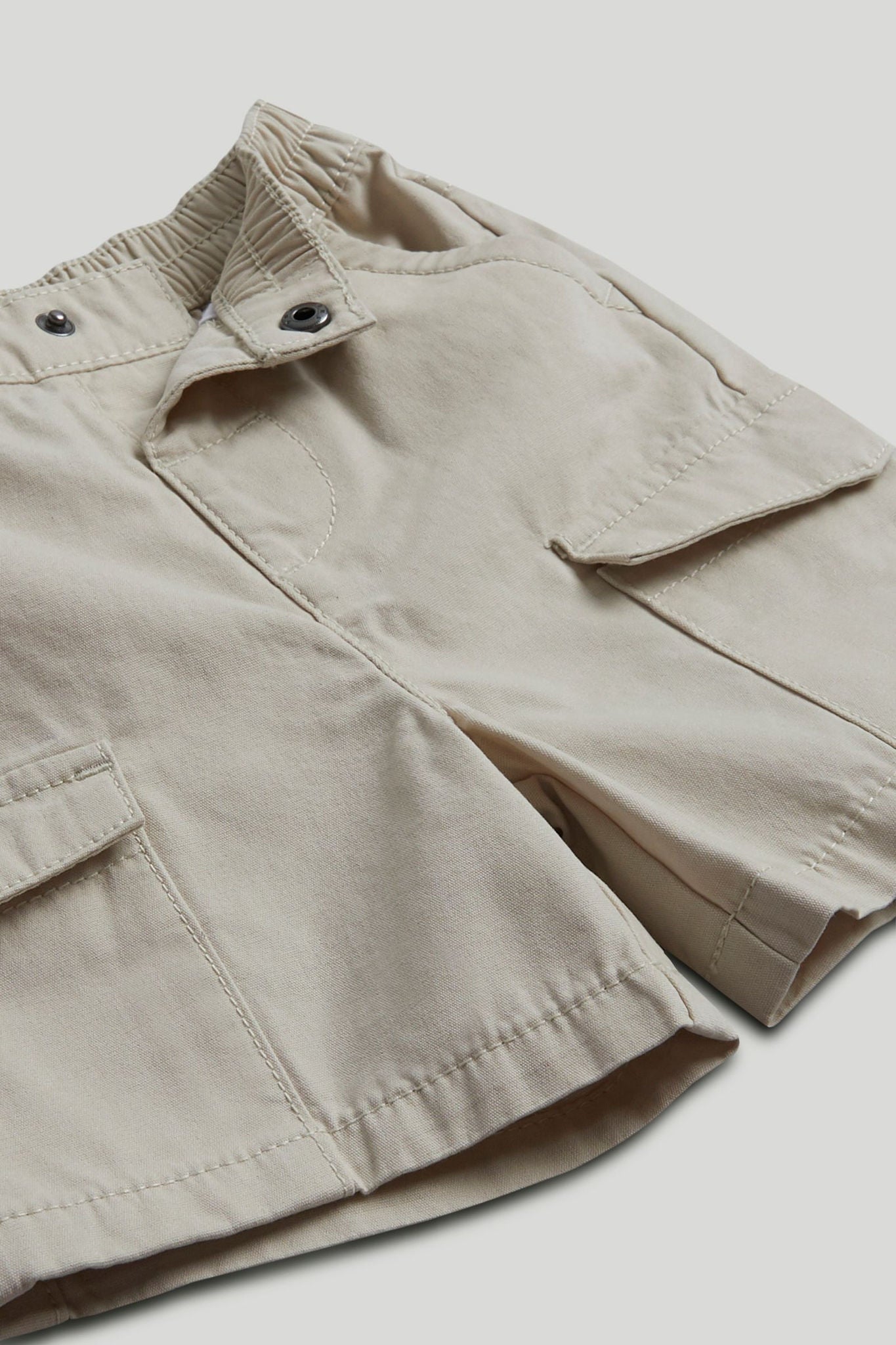 Tan Canvas Cargo Shorts