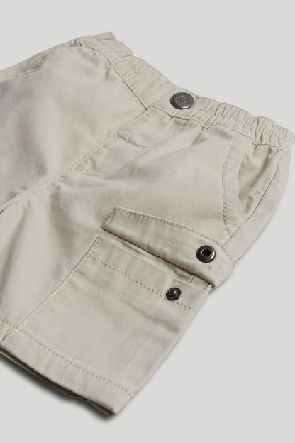 Tan Canvas Cargo Shorts