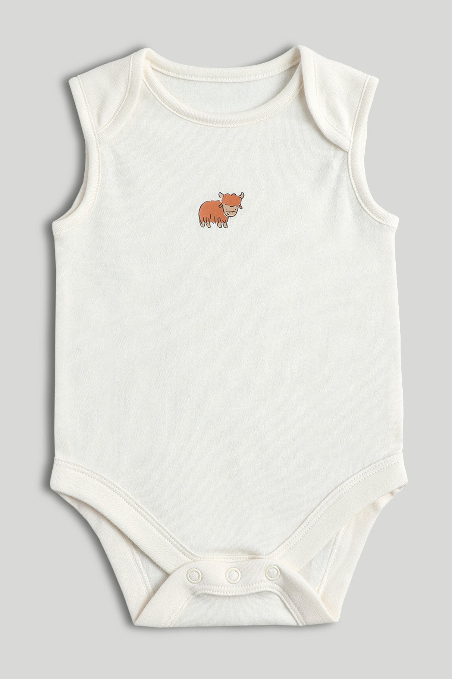 5 Pack Highland Cow Sleeveless Bodysuits