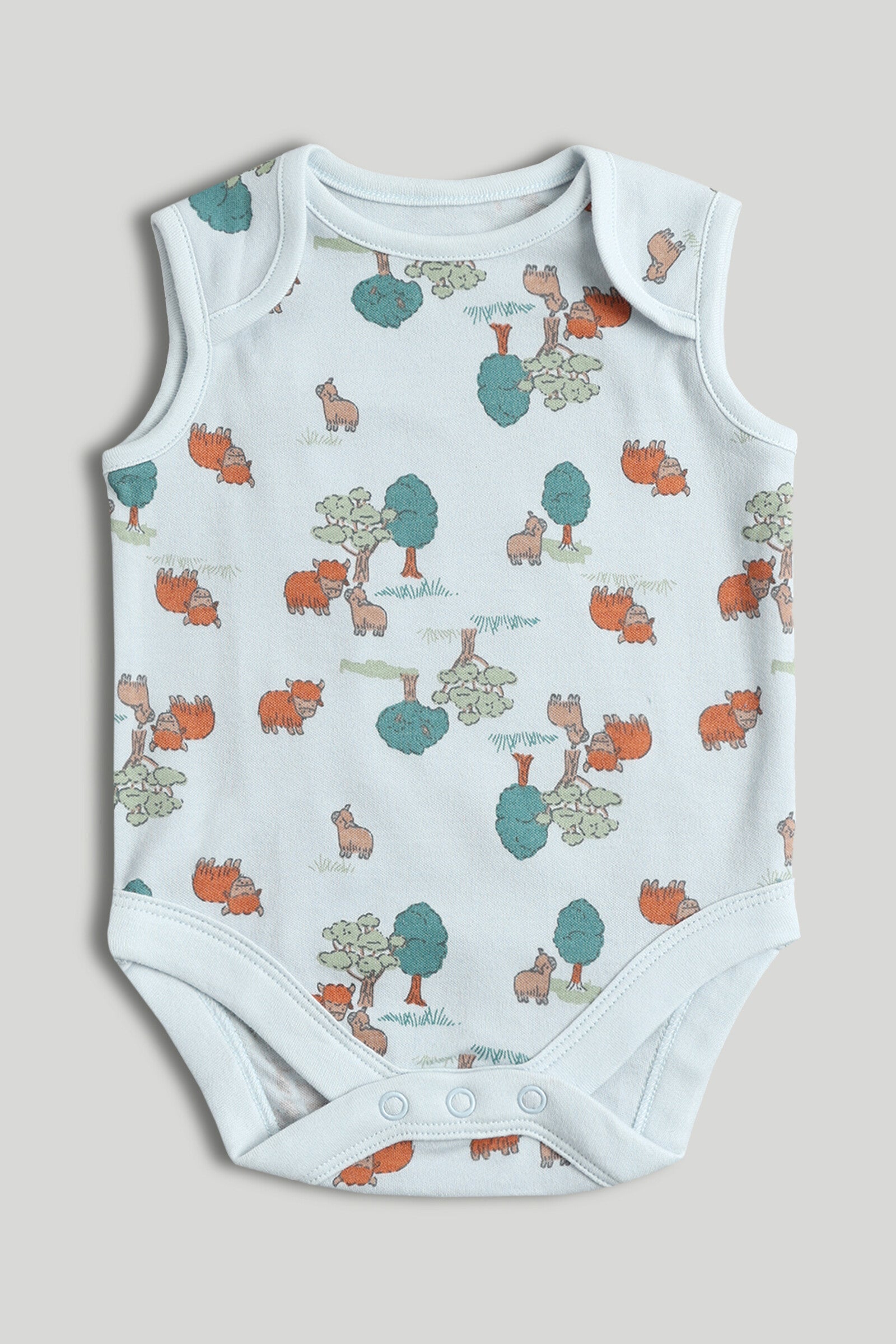 5 Pack Highland Cow Sleeveless Bodysuits