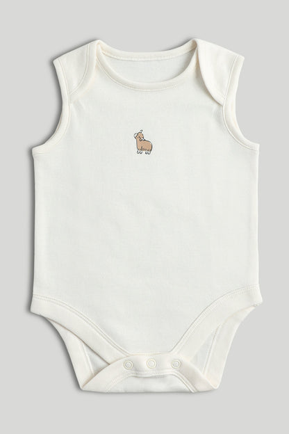 5 Pack Highland Cow Sleeveless Bodysuits