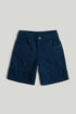 Navy Linen Blend Shorts - Navy / 9-10 Years