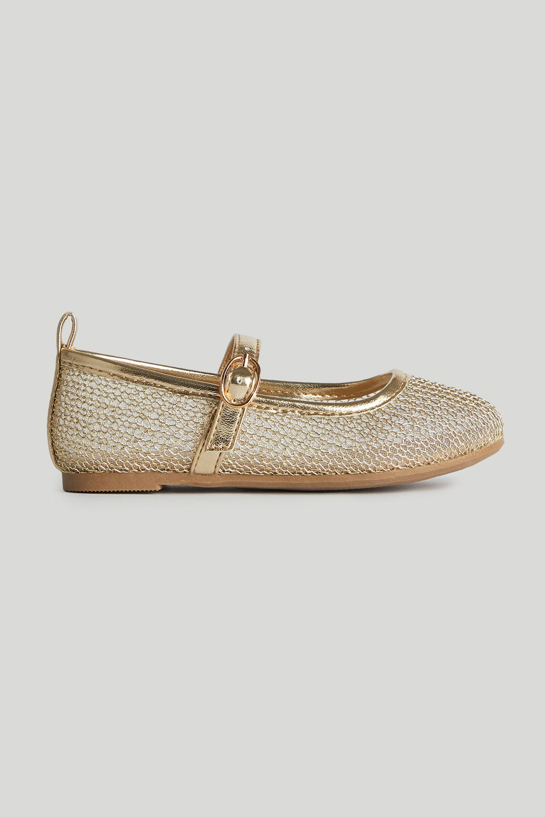 Gold Ballerina Shoes - Yellow / 1-1.5 Years