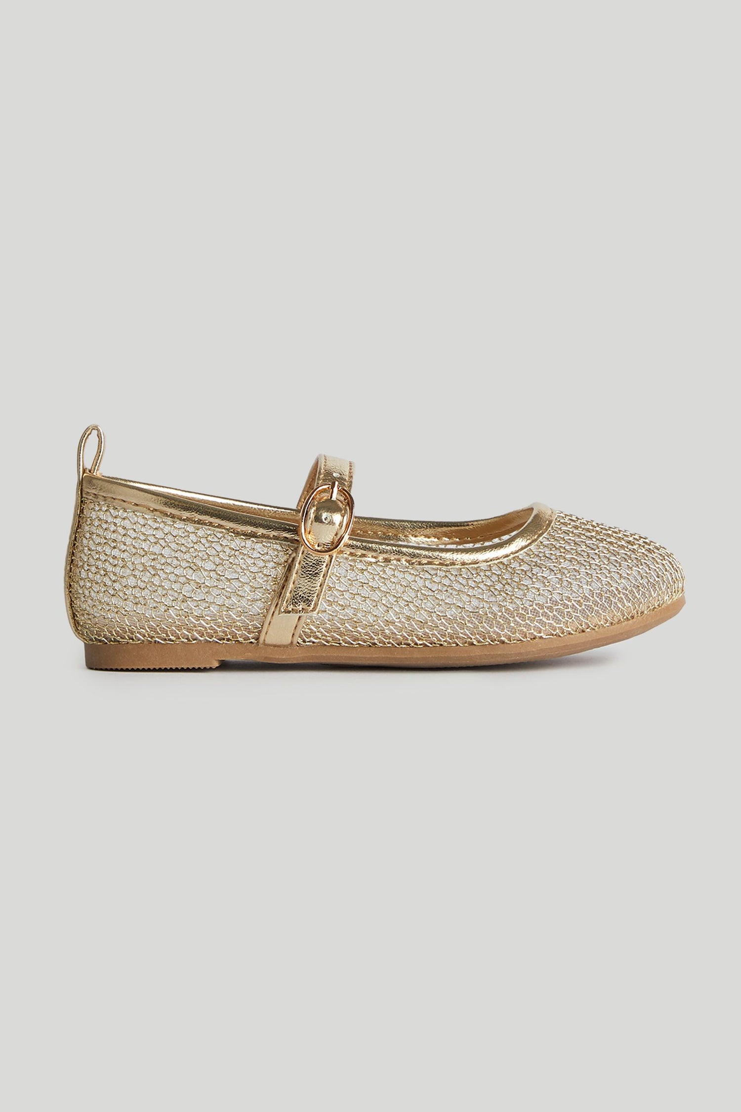 Gold Ballerina Shoes - Yellow / 1-1.5 Years